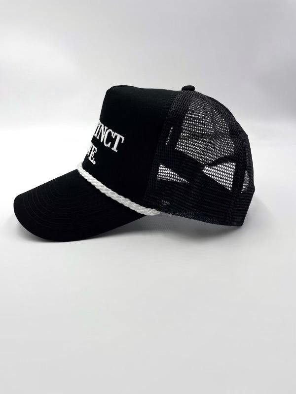 Black 5 Panel Logo Cap